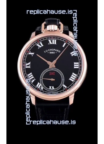 Chopard Louis-Ulysse The Tribute Rose Gold Black Dial Swiss Watch