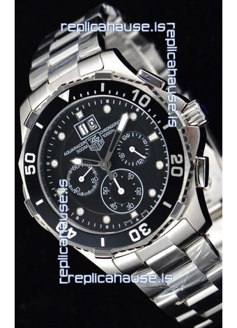 Tag Heuer Aquaracer Chronograph Swiss Quartz Black Dial Watch 