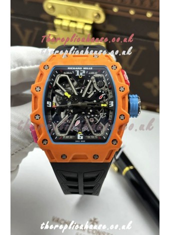 Richard Mille RM35-03 Rafael Nadal Edition Orange Quartz TPT Super Clone Watch 