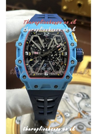 Richard Mille RM35-03 Rafael Nadal Edition Pastel Blue Quartz TPT Super Clone Watch 