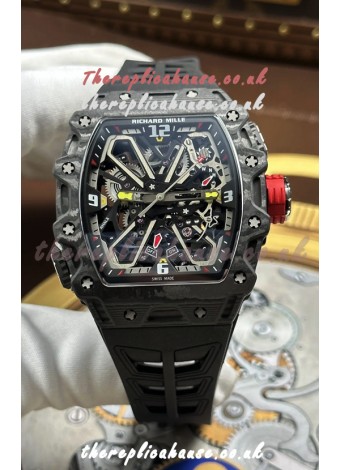 Richard Mille RM35-03 Rafael Nadal Edition Black Carbon Super Clone Watch 