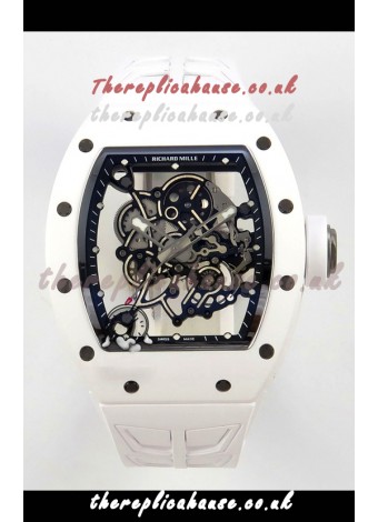 Richard Mille RM055 FREE SPRUNG MVMNT White Ceramic Super Clone Watch 