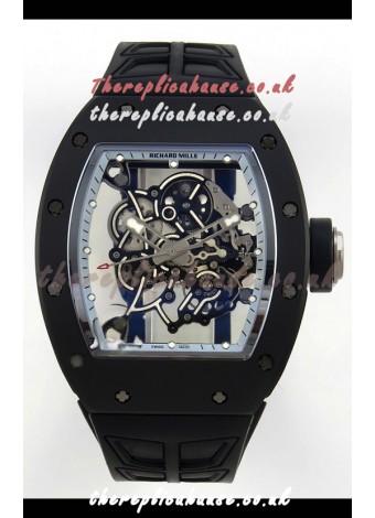 Richard Mille RM055 FREE SPRUNG MVMNT Black Ceramic Grey Inner Bezel Super Clone Watch 