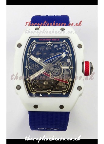 Richard Mille RM67-02 White NTPT 37 Grams CRMA7 Clone Movement 