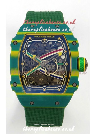 Richard Mille RM67-02 Green NTPT 37 Grams CRMA7 Clone Movement 