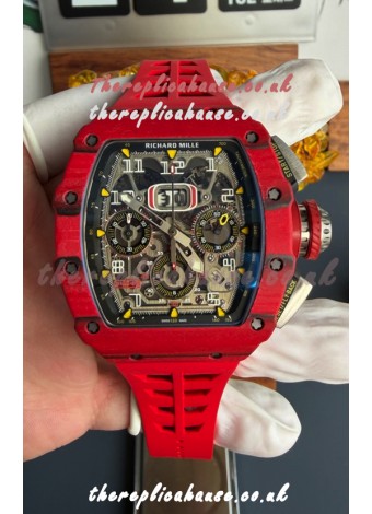 Richard Mille RM11-03 Red Carbon TPT Case Super Clone Watch 