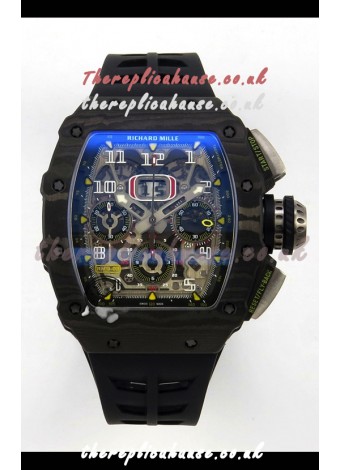 Richard Mille RM11-03 Black Carbon TPT Case Super Clone Watch 