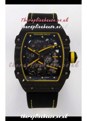 Richard Mille RM67-02 Black NTPT Velcro Strap CRMA7 Clone Movement 