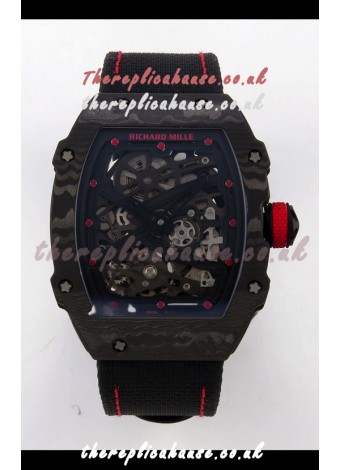 Richard Mille RM67-02 Black NTPT Velcro Strap CRMA7 Clone Movement 