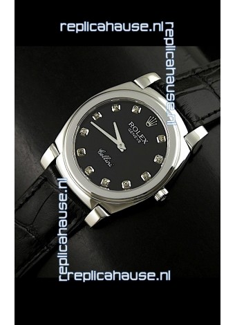 Rolex Cellini Japanese Replica Steel Watch in Numeral Markers