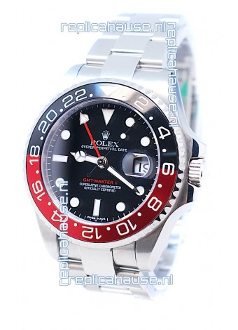 Rolex GMT Masters II 2011 Edition Replica Watch in Black and Red Bezel