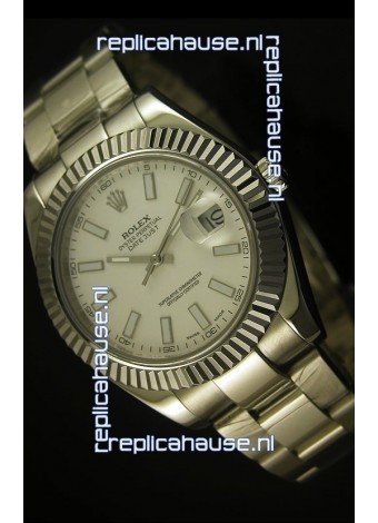 Rolex Datejust Swiss Watch in White Dial - 2836-2 ETA 