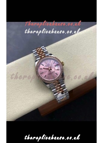 Rolex Super Clone Datejust 31MM Champange Dial Rose Gold Super Clone Watch 