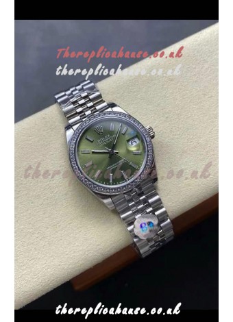 Rolex Super Clone Datejust 31MM Green Dial Steel Case Super Clone Watch 