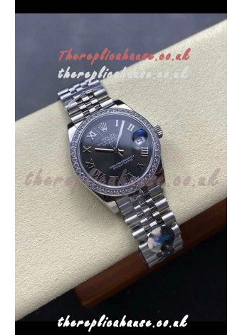 Rolex Super Clone Datejust 31MM Grey Dial Steel Case Super Clone Watch 