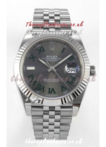 Datejust Super Clone 126334 Wimbledon 41MM FREE SPRUNG MVMNT 3235 Watch 