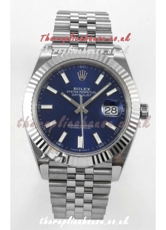 Datejust Super Clone 126334 Blue Dial 41MM FREE SPRUNG MVMNT 3235 Watch 