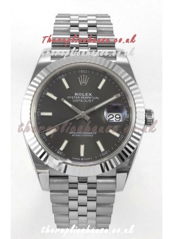 Datejust Super Clone 126334 Grey Dial 41MM FREE SPRUNG MVMNT 3235 Watch 