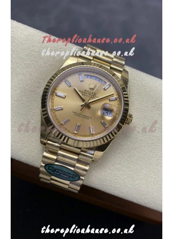 Rolex Day Date 228238 Yellow Gold in Gold Dial Super Clone Watch 