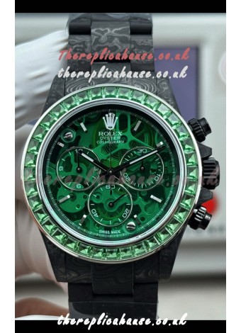 Rolex Daytona Green "Artisans De Genève - Poetry of Lights" Carbon Casing Super Clone Watch 