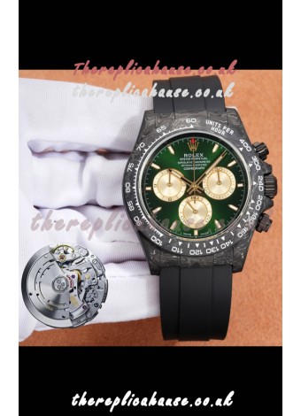 Rolex Daytona Forged Cabon Casing Green Dial Super Clone Watch 