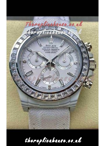 Rolex Daytona TPT Casing White Dial Nylon Strap Super Clone Watch 