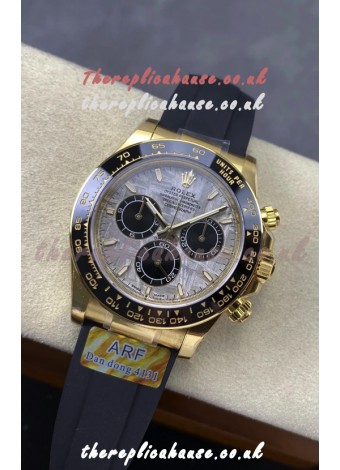 Rolex Daytona 126518 Yellow Gold Meteorite Dial FREE SPRUNG MVMNT Super Clone Watch 