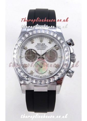 Rolex Daytona 126539TBR FREE SPRUNG MVMNT White Pearl Dial Super Clone Watch 