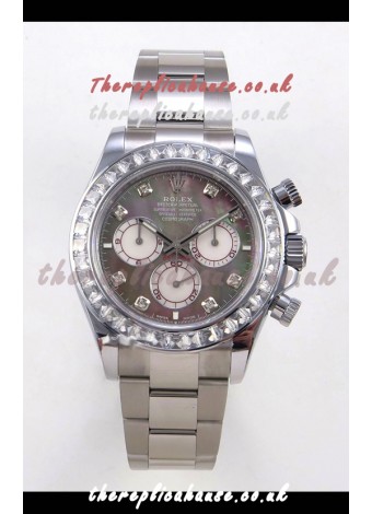 Rolex Daytona 126599 FREE SPRUNG MVMT White Gold Grey Pearl Super Clone Watch 