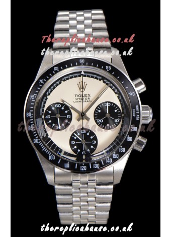 Rolex Daytona Paul Newman 37MM Cream Dial Manual Wind Super Clone Watch 