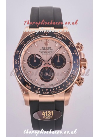Rolex Daytona 126515 Rose Gold Dial Stick Markers FREE SPRUNG MVMT Super Clone Watch 