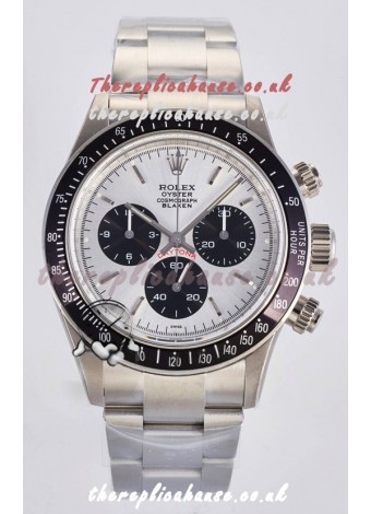 Rolex Daytona Paul Newman Steel Dial Custom Modded 4130 Mvnt Swiss Replica