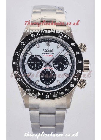Rolex Daytona Paul Newman Label Noir Blue Dial Custom Modded 4130 Mvnt Swiss Replica