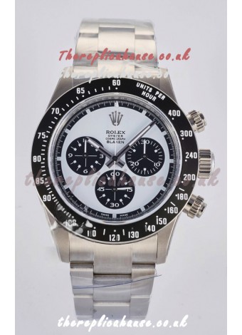 Rolex Daytona Paul Newman Blaken Blue Dial Custom Modded 4130 Mvnt Swiss Replica