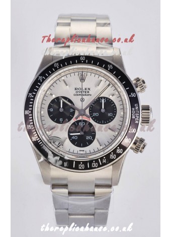 Rolex Daytona Paul Newman Steel Dial Custom Modded 4130 Mvnt Swiss Replica