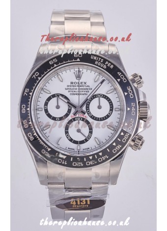 Rolex Daytona 126500 White Dial Stick Markers FREE SPRUNG MVMT Super Clone Watch 