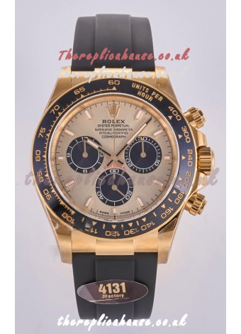 Rolex Daytona 126518 Gold Dial FREE SPRUNG MVMT Super Clone Watch 