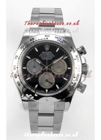 Rolex Daytona 126509 Black Dial Stick Markers FREE SPRUNG MVMT Super Clone Watch 
