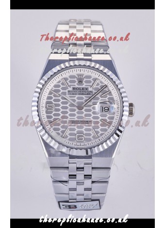 Rolex Land-Dweller 127336 Steel Honeycomb Dial 40MM Super Clone Watch 