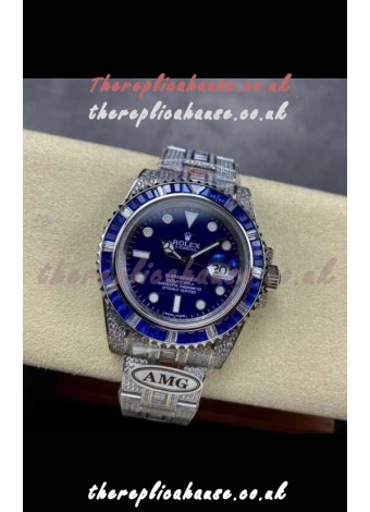 Rolex Submariner 116610 Iced Out Edition 20 Blue Dial Swiss Replica Watch 