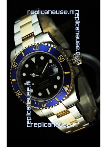 Rolex Submariner Swiss Replica Watch in Two Tone Case - Super Luminous Markers