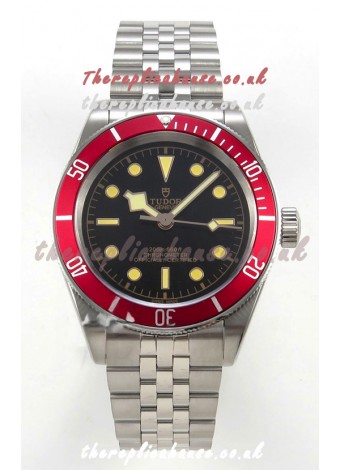 Tudor Black Bay 41 Black Dial Red Bezel Jubilee Super Clone Watch 