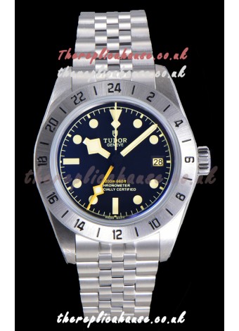 Tudor Black Bay PRO 79470-0001 GMT Black Dial Jubilee Super Clone Watch 