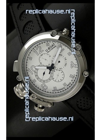 U-Boat Flightdeck Rattrapante Japanese Automatic Watch in Steel Casing