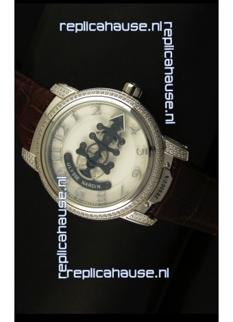 Ulysse Nardin Dual Escapement Japanese Watch in White Dial