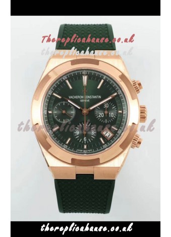 Vacheron Constantin Overseas Chronograph Rose Gold Green Dial Super Clone Watch 