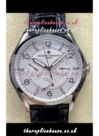 Vacheron Constantin Fiftysix Day-Date Stainless Steel White Dial Swiss Replica Watch 