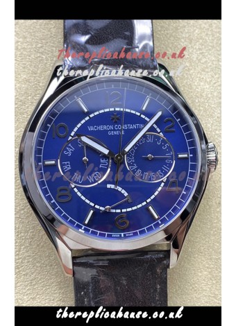 Vacheron Constantin Fiftysix Day-Date Stainless Steel Blue Dial Swiss Replica Watch 