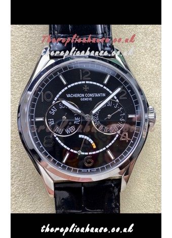 Vacheron Constantin Fiftysix Day-Date Stainless Steel Black Dial Swiss Replica Watch 