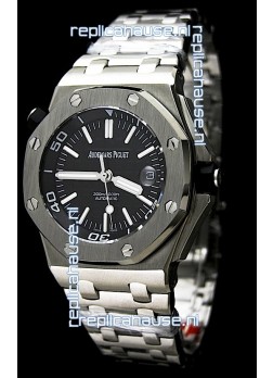 Audemars Piguet Royal Oak Scuba Swiss Watch in Black Dial